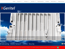 Tablet Screenshot of geritel.com